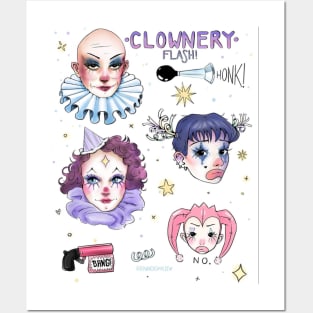 clownery Posters and Art